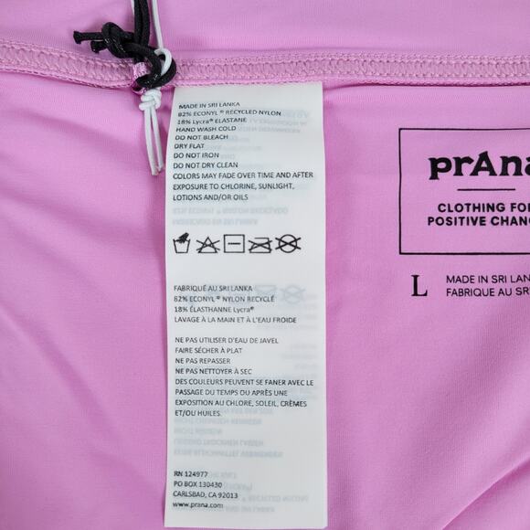 Prana Womens Summer Wave Lined Swim Bottom Bikini Size Large Pink Barbiecore - Picture 5 of 9